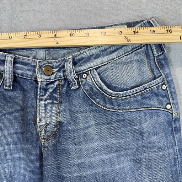 Diesel Womens Kycut Jeans 30X32 Blue Low Rise Straight Leg 100% Cotton Faded - Picture 11 of 14